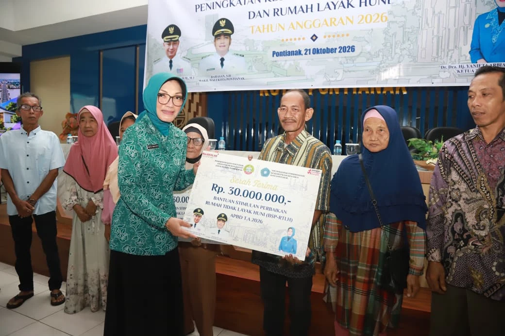 Pemkot Pontianak Bangun 117 RTLH dan 135 WC Tidak Layak